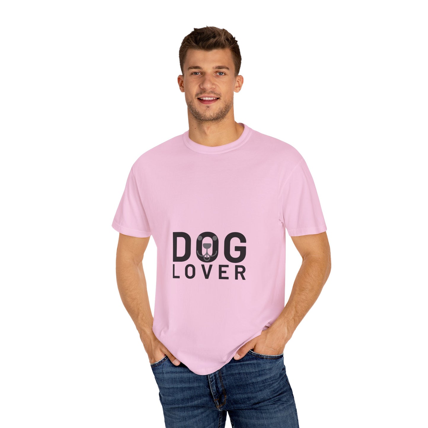 Minimalist Dog Lover Tee – Unisex Garment-Dyed Comfort Fit