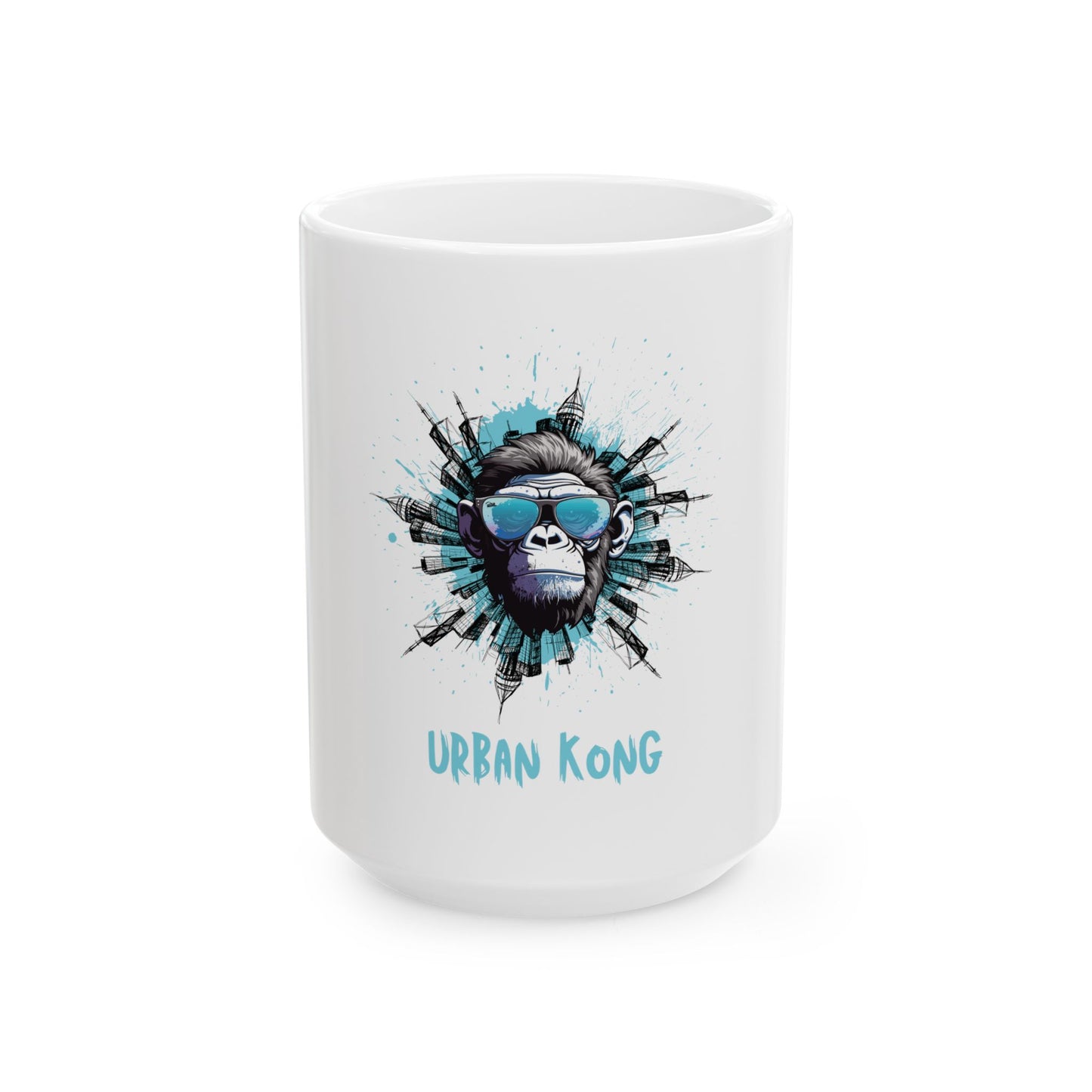 Urban Kong Ceramic Mug | Cool Gorilla Design for Coffee Lovers, Unique Gift for Birthdays, Home Decor, Animal Themed Kitchen