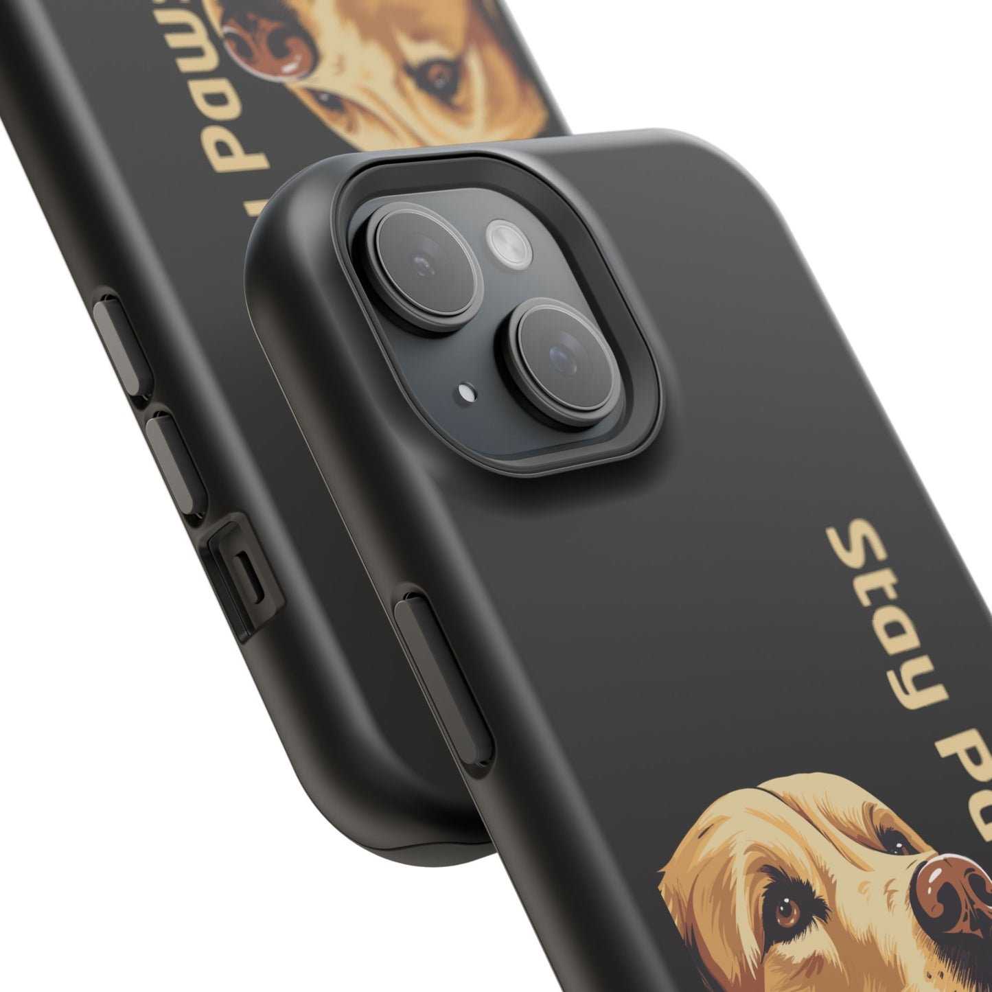 Golden Retriever Phone Case – Stay Pawsitive | Dog Lover Gift | iPhone 17 Pro Max & 17 Series | Glossy Finish | Pawsy Prints