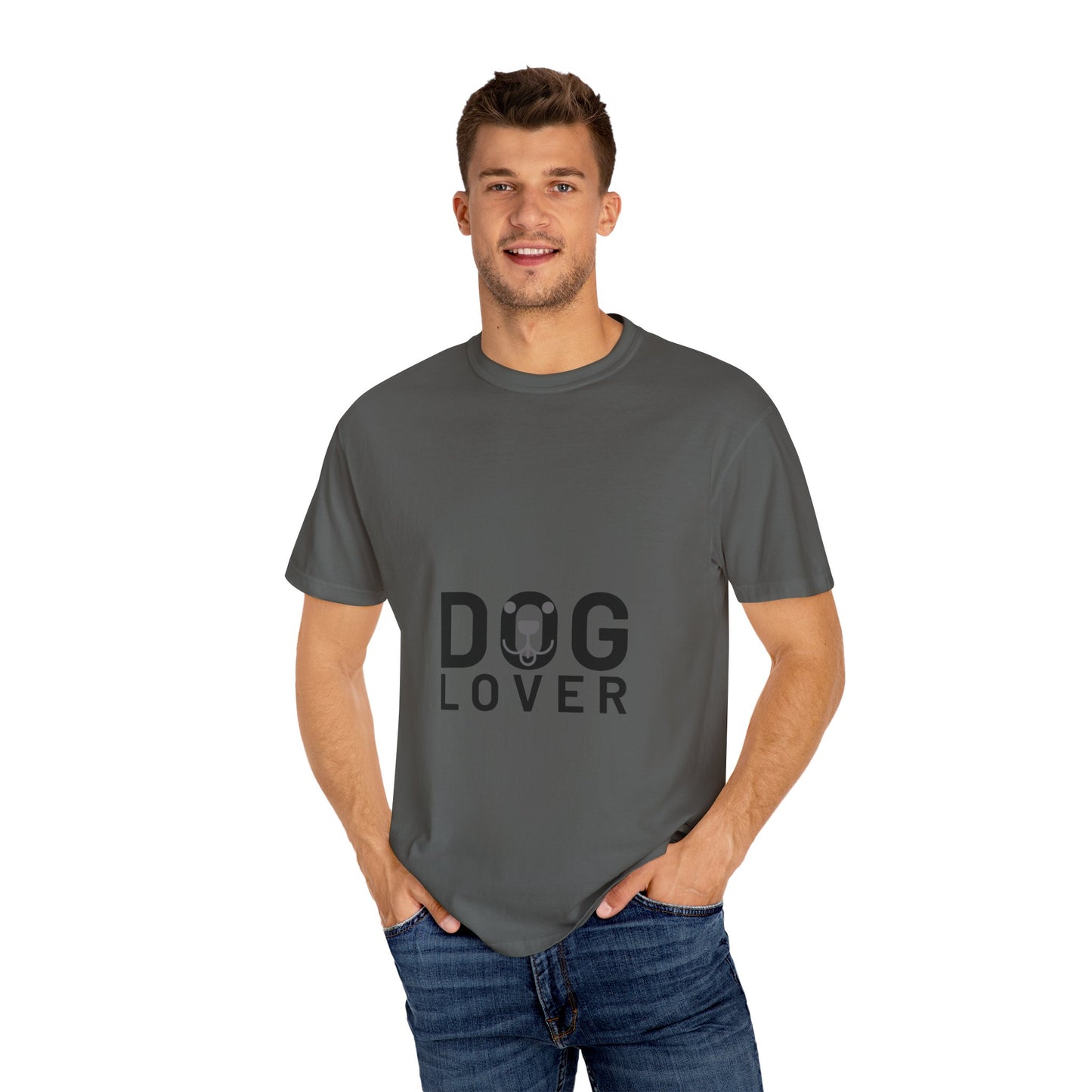 Minimalist Dog Lover Tee – Unisex Garment-Dyed Comfort Fit