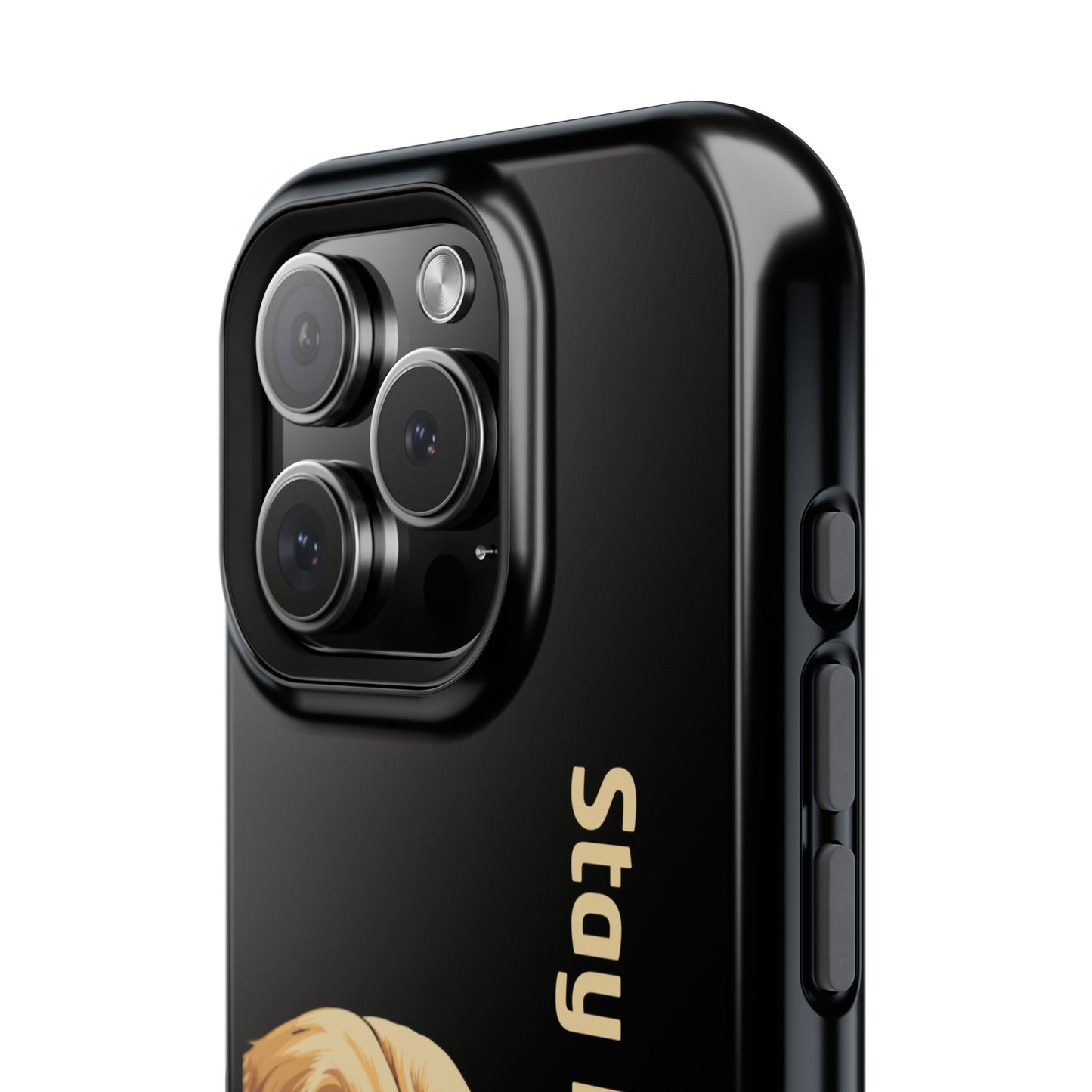 Golden Retriever Phone Case – Stay Pawsitive | Dog Lover Gift | iPhone 17 Pro Max & 17 Series | Glossy Finish | Pawsy Prints