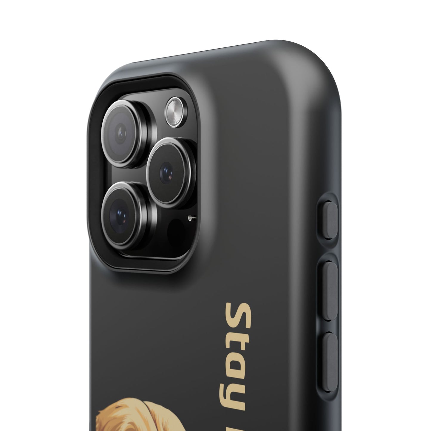 Golden Retriever Phone Case – Stay Pawsitive | Dog Lover Gift | iPhone 17 Pro Max & 17 Series | Glossy Finish | Pawsy Prints