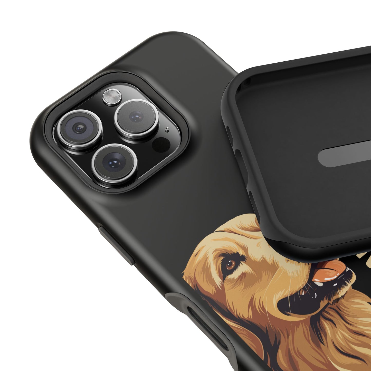 Golden Retriever Phone Case – Stay Pawsitive | Dog Lover Gift | iPhone 17 Pro Max & 17 Series | Glossy Finish | Pawsy Prints