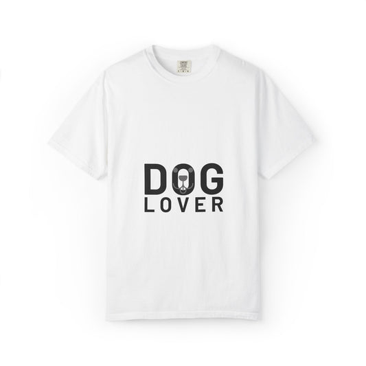 Minimalist Dog Lover Tee – Unisex Garment-Dyed Comfort Fit