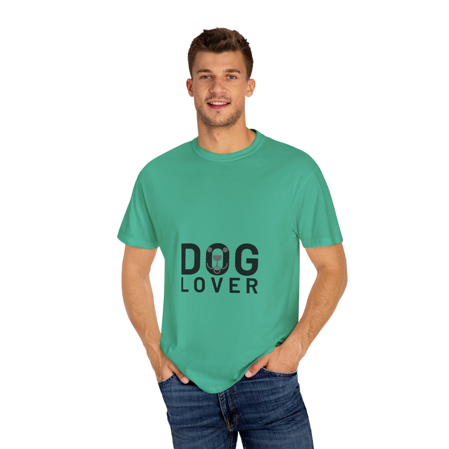 Minimalist Dog Lover Tee – Unisex Garment-Dyed Comfort Fit