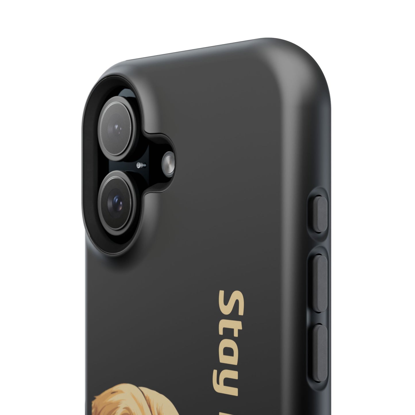 Golden Retriever Phone Case – Stay Pawsitive | Dog Lover Gift | iPhone 17 Pro Max & 17 Series | Glossy Finish | Pawsy Prints