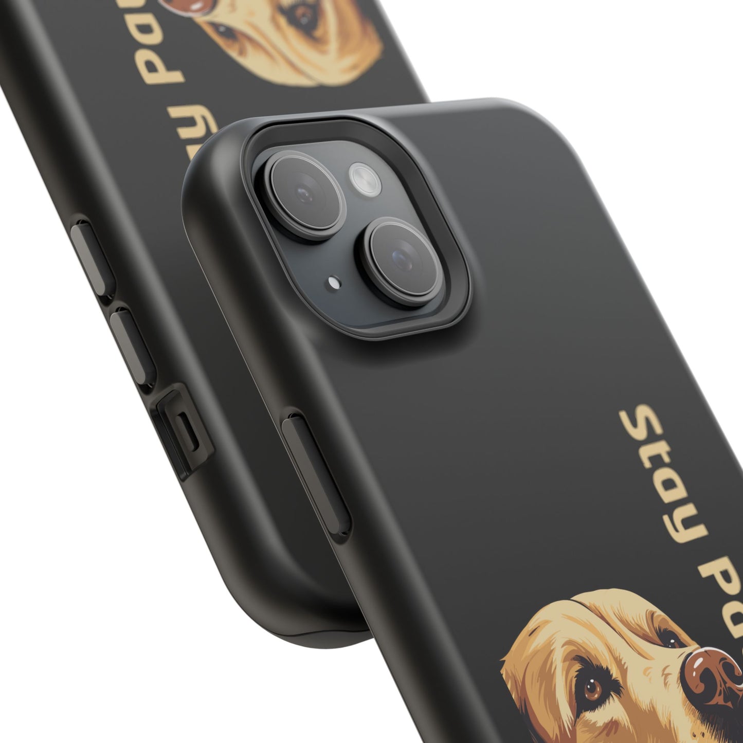 Golden Retriever Phone Case – Stay Pawsitive | Dog Lover Gift | iPhone 17 Pro Max & 17 Series | Glossy Finish | Pawsy Prints